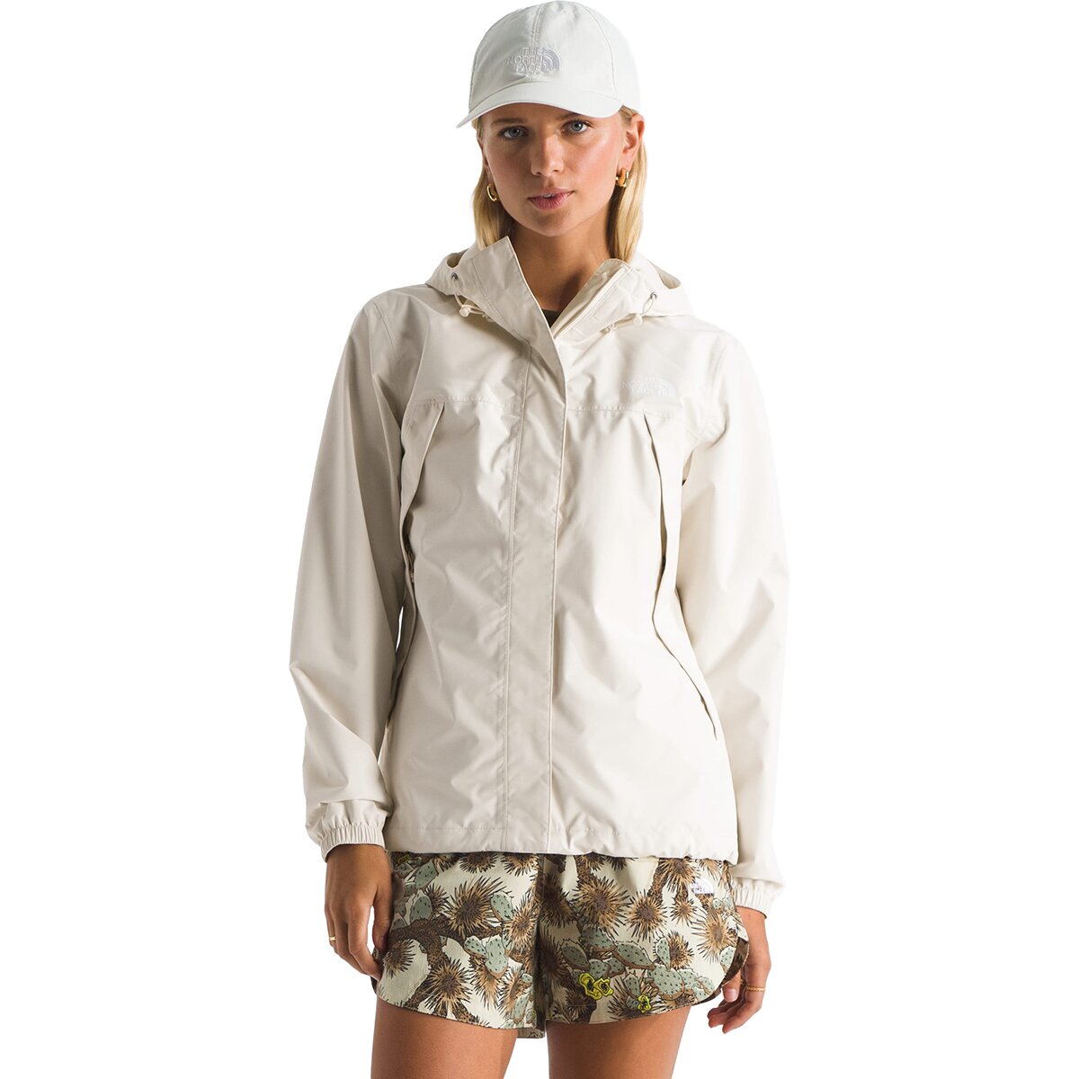 Image of The North Face Antora Rain Jacket - Women's White Dune, XS