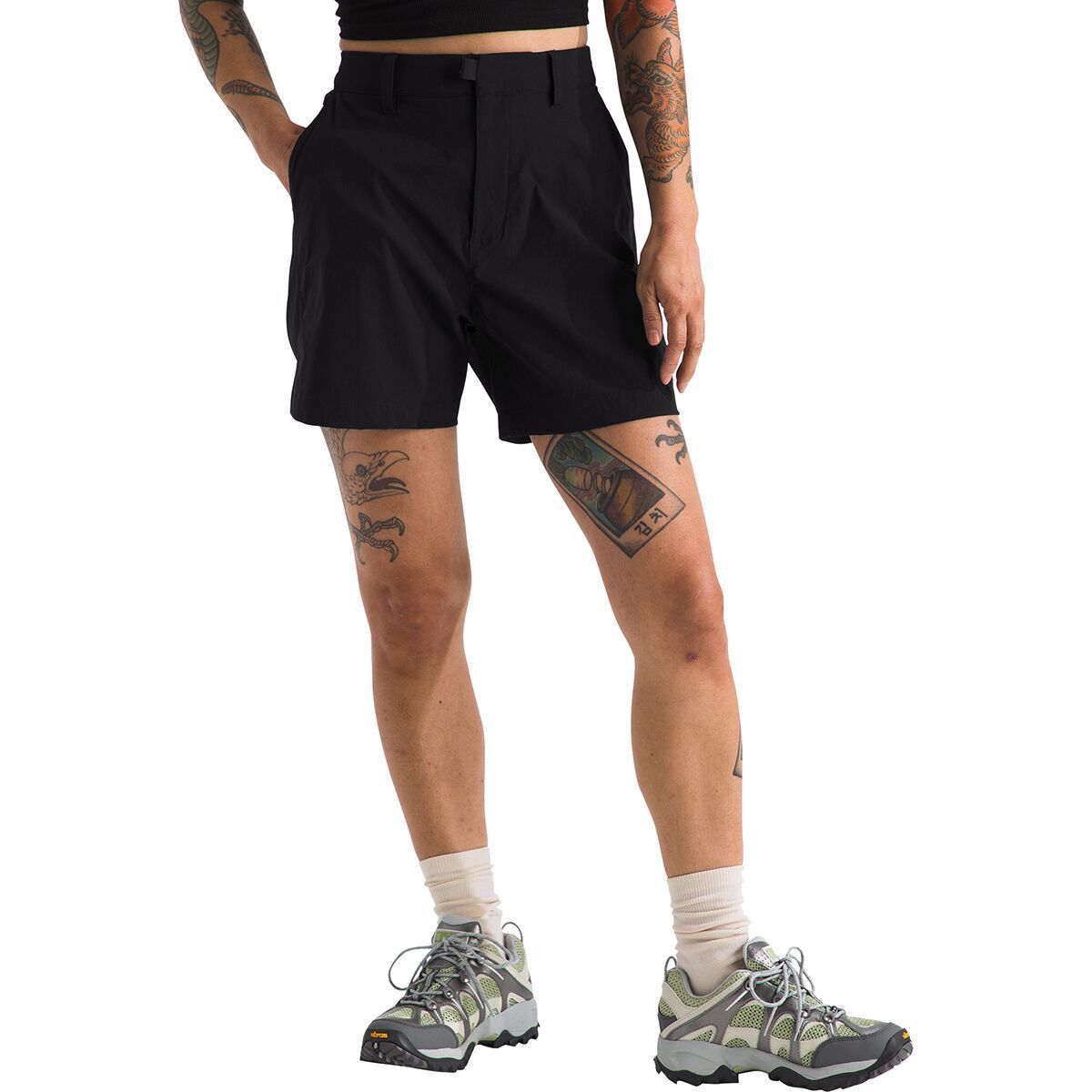 The North Face Basin 5in Short - Women's TNF Black, 4/Reg