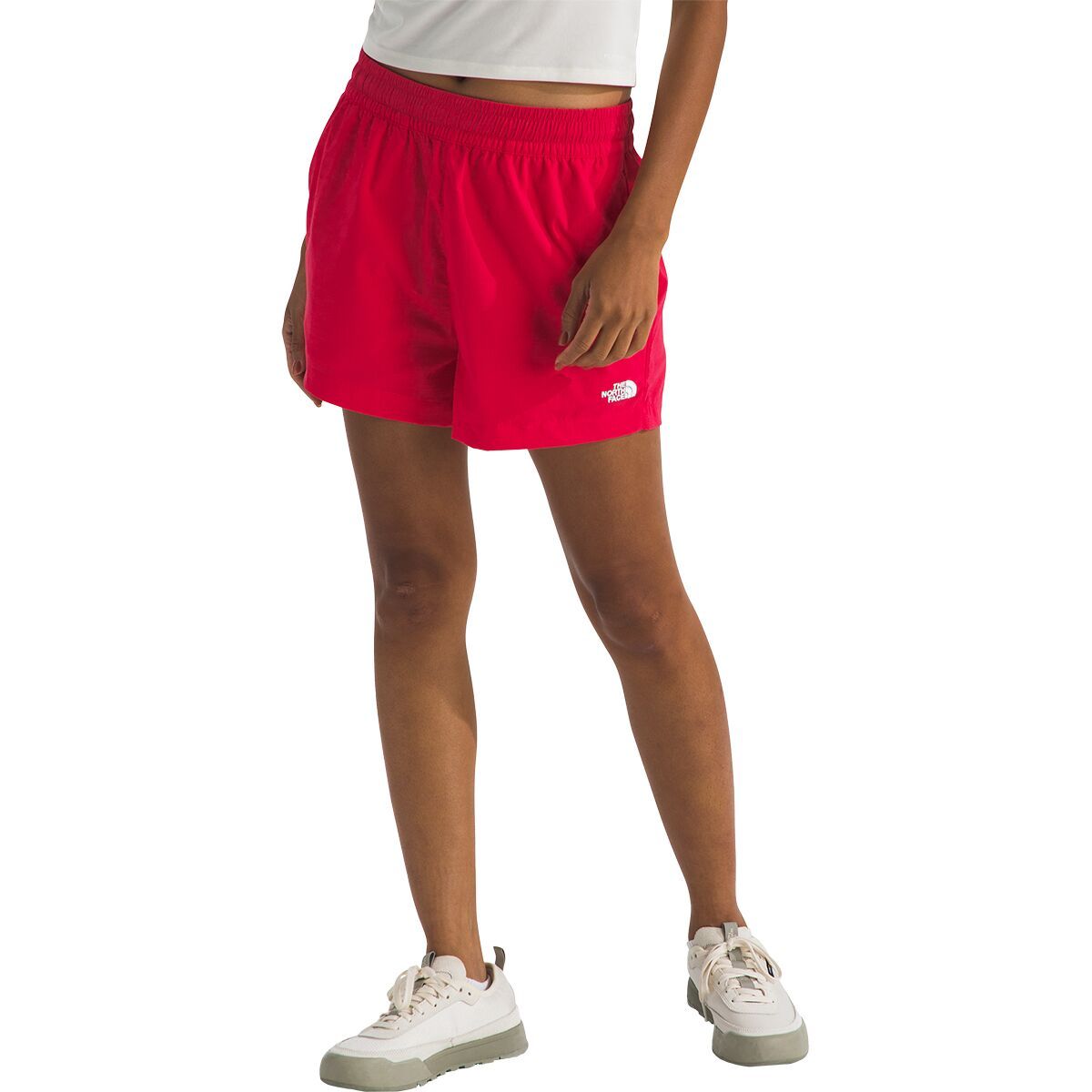 Image of The North Face Class V Pathfinder Pull-On 3in Short - Women's Hibiscus, XL/Reg