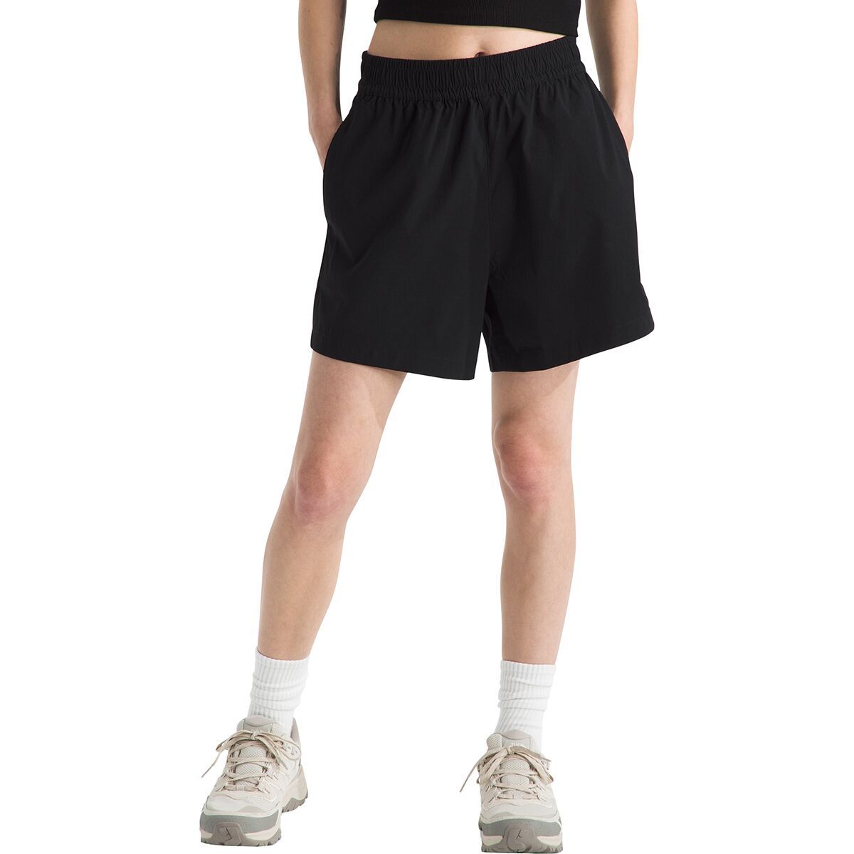 Image of The North Face Class V Pathfinder Pull-On 5in Short - Women's TNF Black, XXL/Short