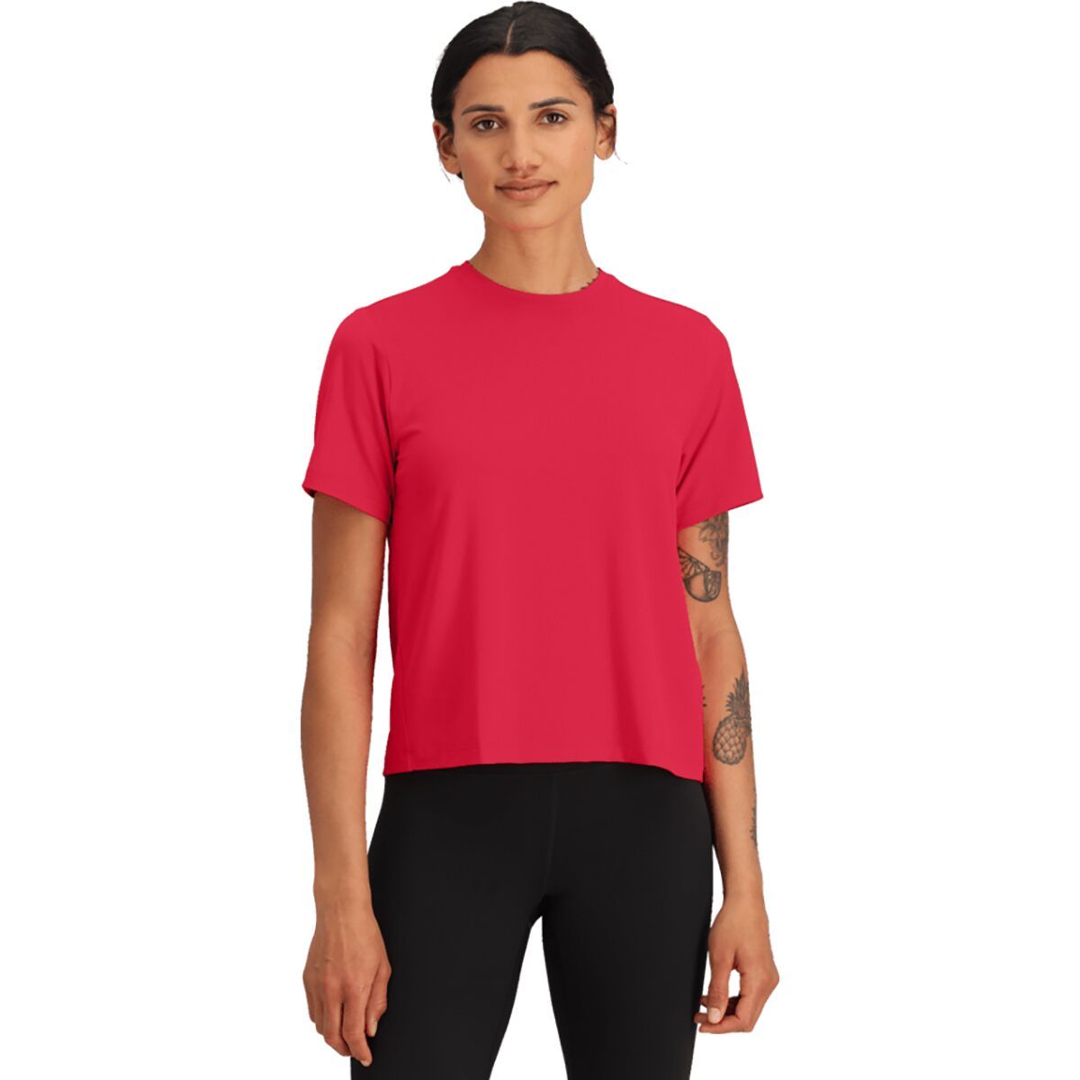 Image of The North Face Dune Sky Short-Sleeve Shirt - Women's Hibiscus, XS