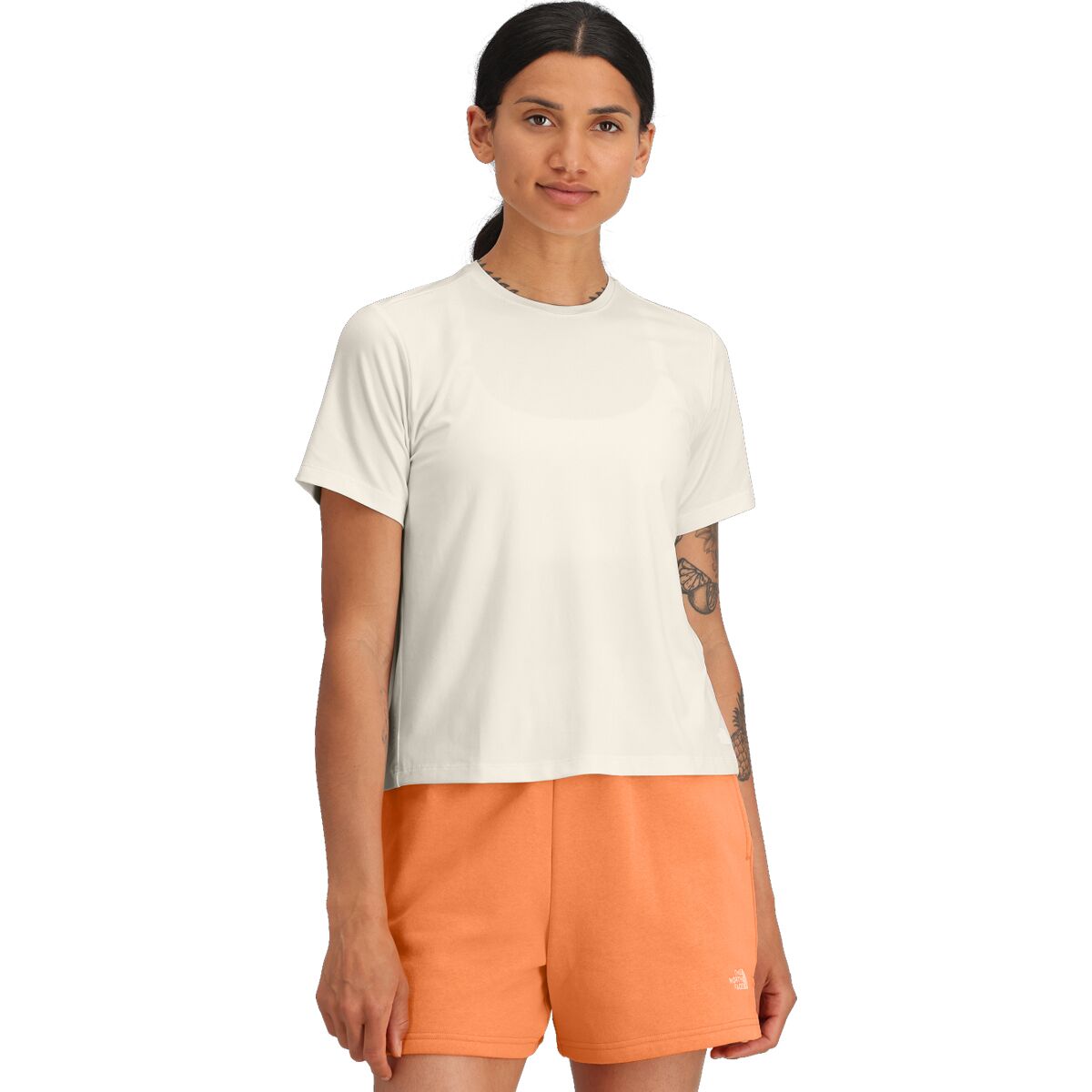 Image of The North Face Dune Sky Short-Sleeve Shirt - Women's White Dune, L