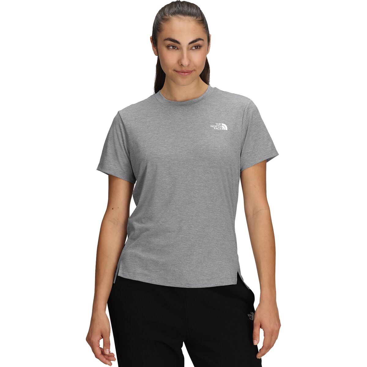 Image of The North Face Flex Reg Short-Sleeve T-Shirt - Women's TNF Pale Grey Heather, L