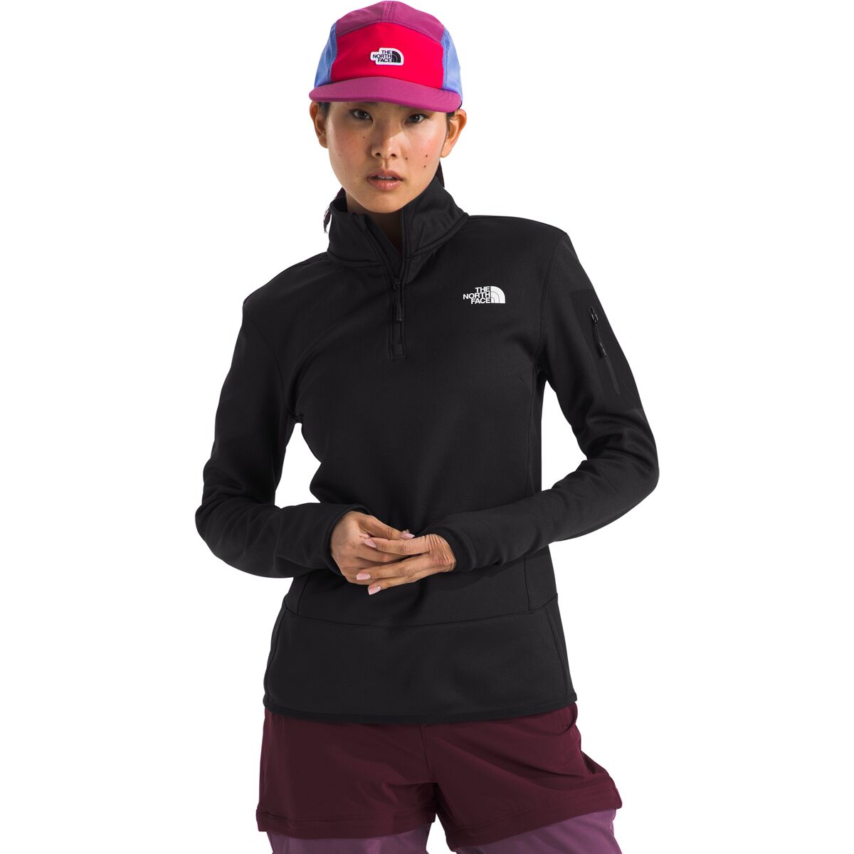 Image of The North Face Mistyescape 1/4-Zip Fleece Jacket - Women's TNF Black/TNF Black, M
