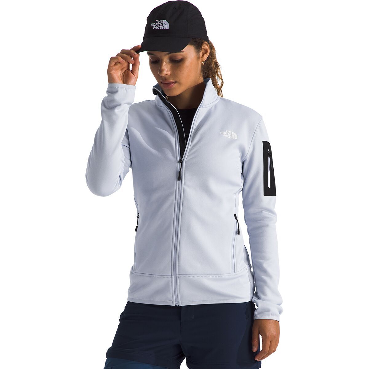 The North Face Mistyescape Fleece Jacket - Women's Mystic Haze/TNF Black, XS