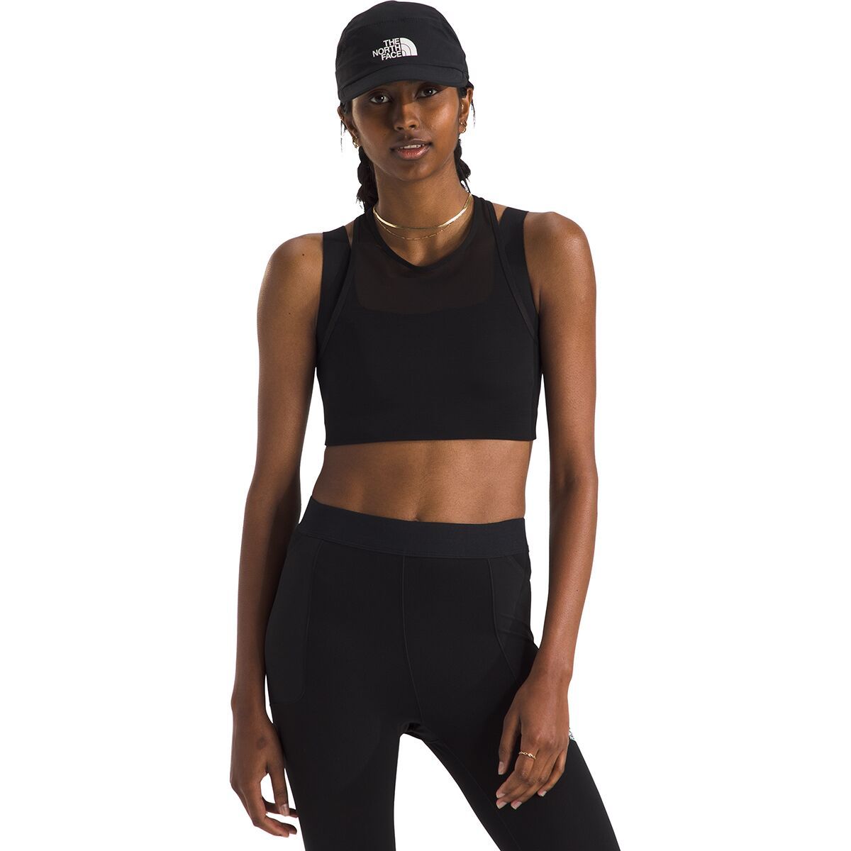 The North Face Refina Double-Layer Bra - Women's TNF Black, M
