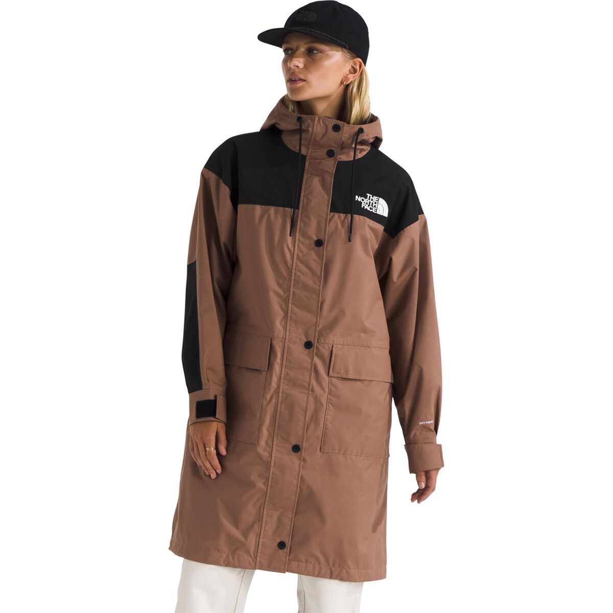 Image of The North Face Reign On Parka - Women's Latte/TNF Black, XL