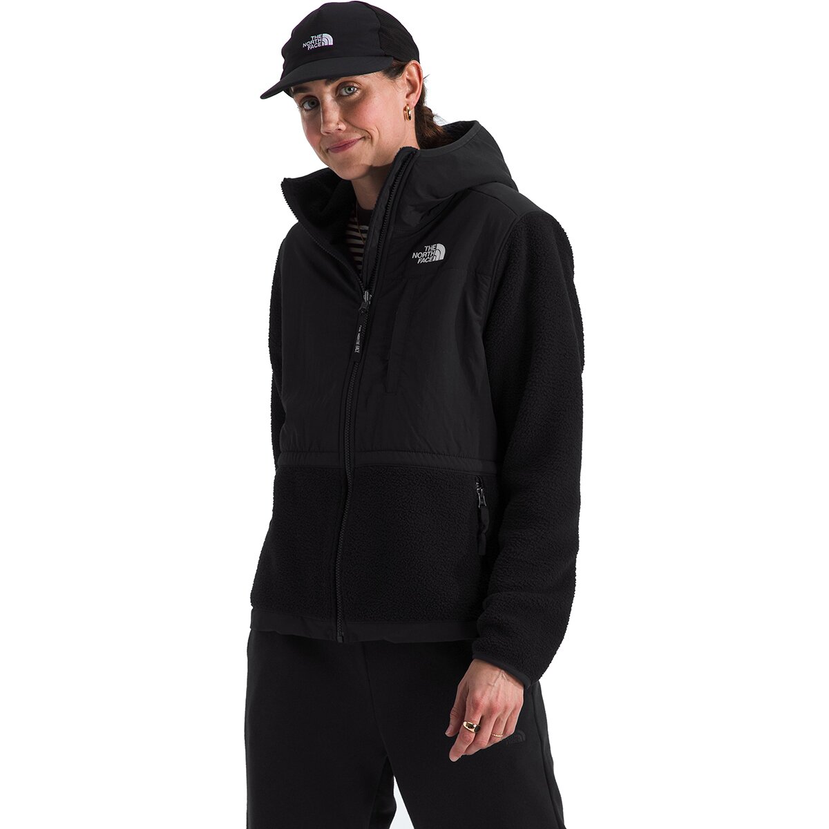 Image of The North Face Retro Denali Hoodie - Women's TNF Black, XL