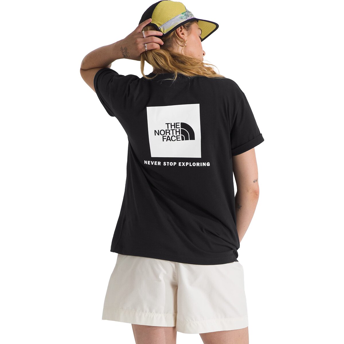 Image of The North Face Short-Sleeve Core Box NSE T-Shirt - Women's TNF Black/TNF White, XXL