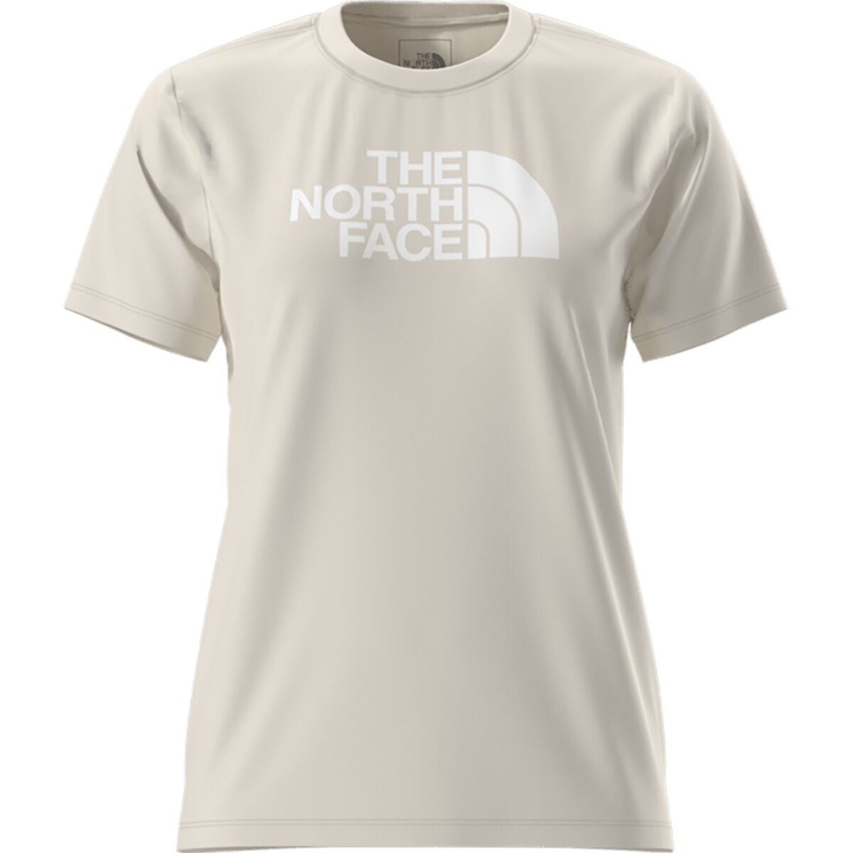 Image of The North Face Short-Sleeve Core Half Dome T-Shirt - Women's White Dune/TNF White, L