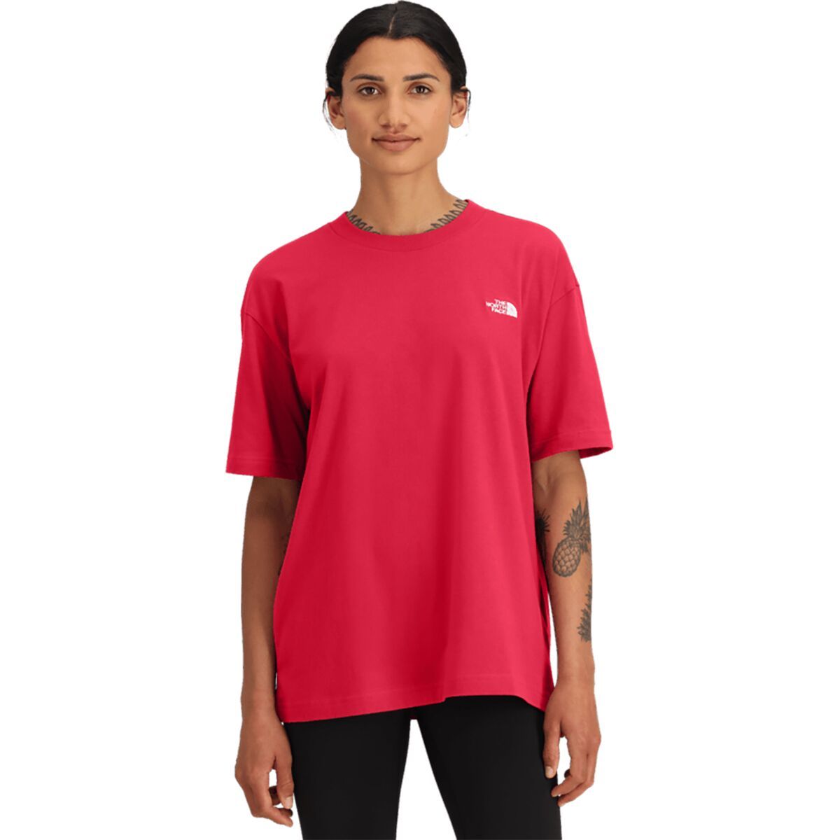 The North Face Short-Sleeve Evolution Oversized T-Shirt - Women's Hibiscus, S