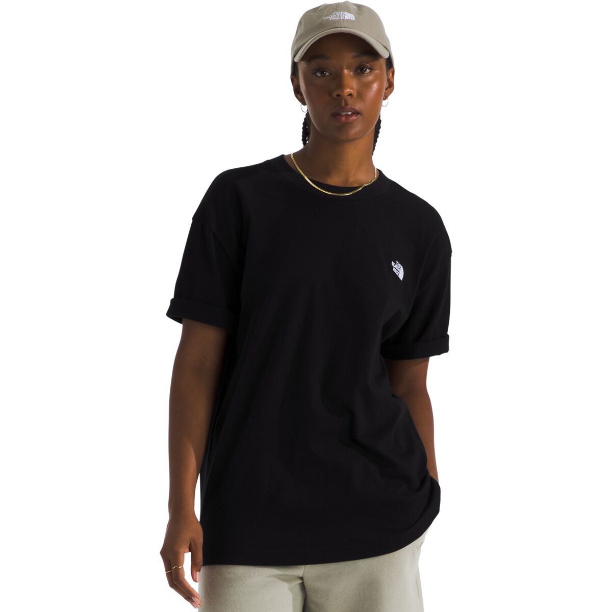 Image of The North Face Short-Sleeve Evolution Oversized T-Shirt - Women's TNF Black, S