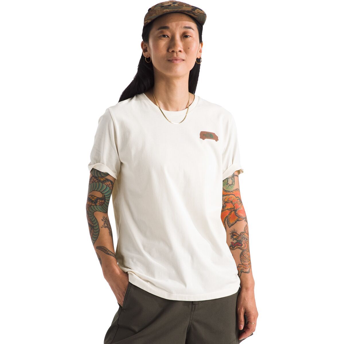 Image of The North Face Short-Sleeve Outdoor Graphic T-Shirt - Women's White Dune, S