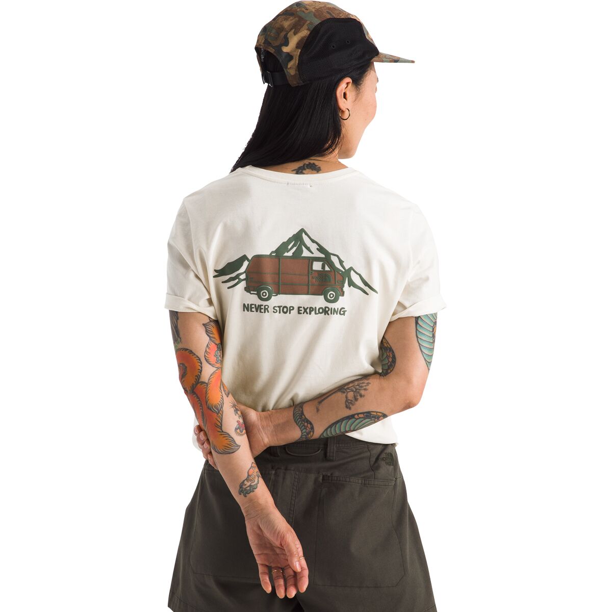 売れ筋商品|||ノースフェイス カットソー トップス レディース Short-Sleeve Outdoor Graphic T-Shirt - Women's Cyber Berry The North Face Short-Sleeve Box NSE Tee - Women's Wasabi