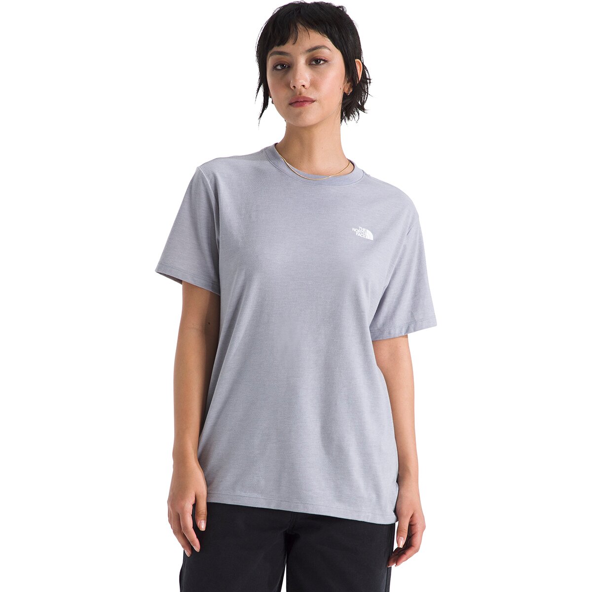Image of The North Face Short-Sleeve Tri-Blend T-Shirt - Women's TNF Light Grey Heather, XL