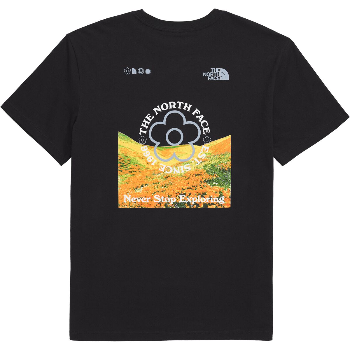 売れ筋商品|||ノースフェイス カットソー トップス レディース Strange Colorful World Flower Field T-Shirt - Women's White Dune The North Face Strange Colorful World Flower Field T-Shirt
