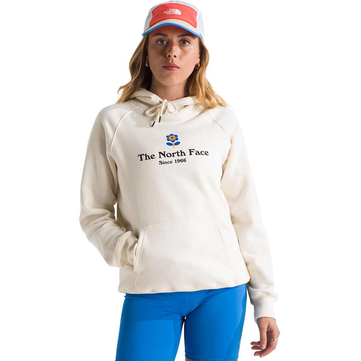 Image of The North Face Strange Colorful World Flower Graphic Hoodie - Women's White Dune, XXL