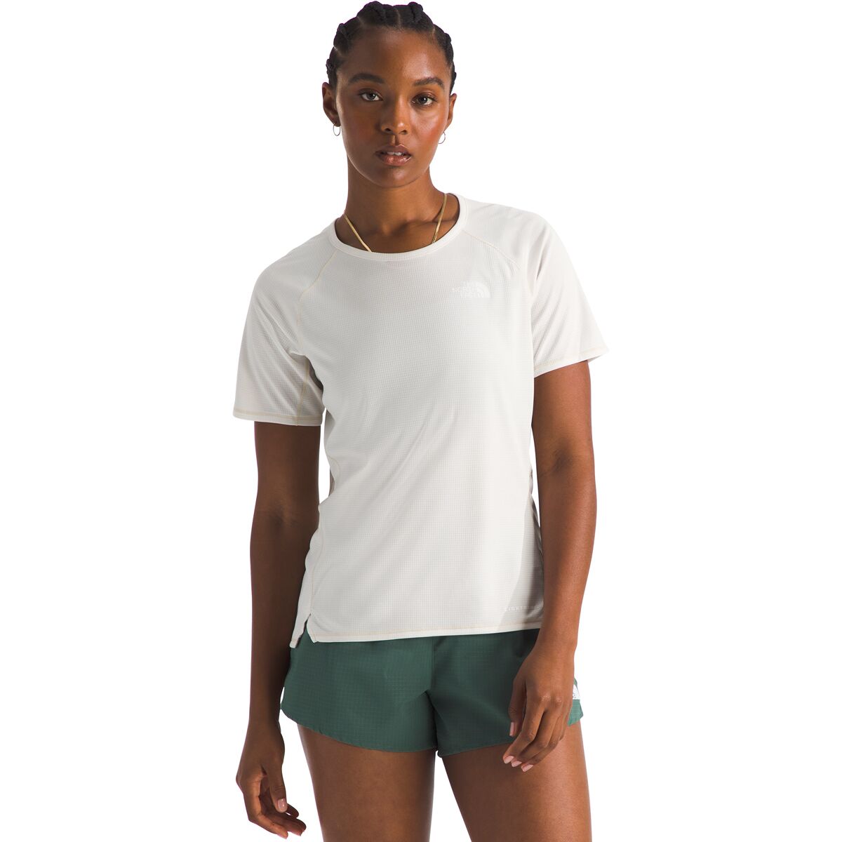 Image of The North Face Sunriser Short-Sleeve Shirt - Women's White Dune, XL