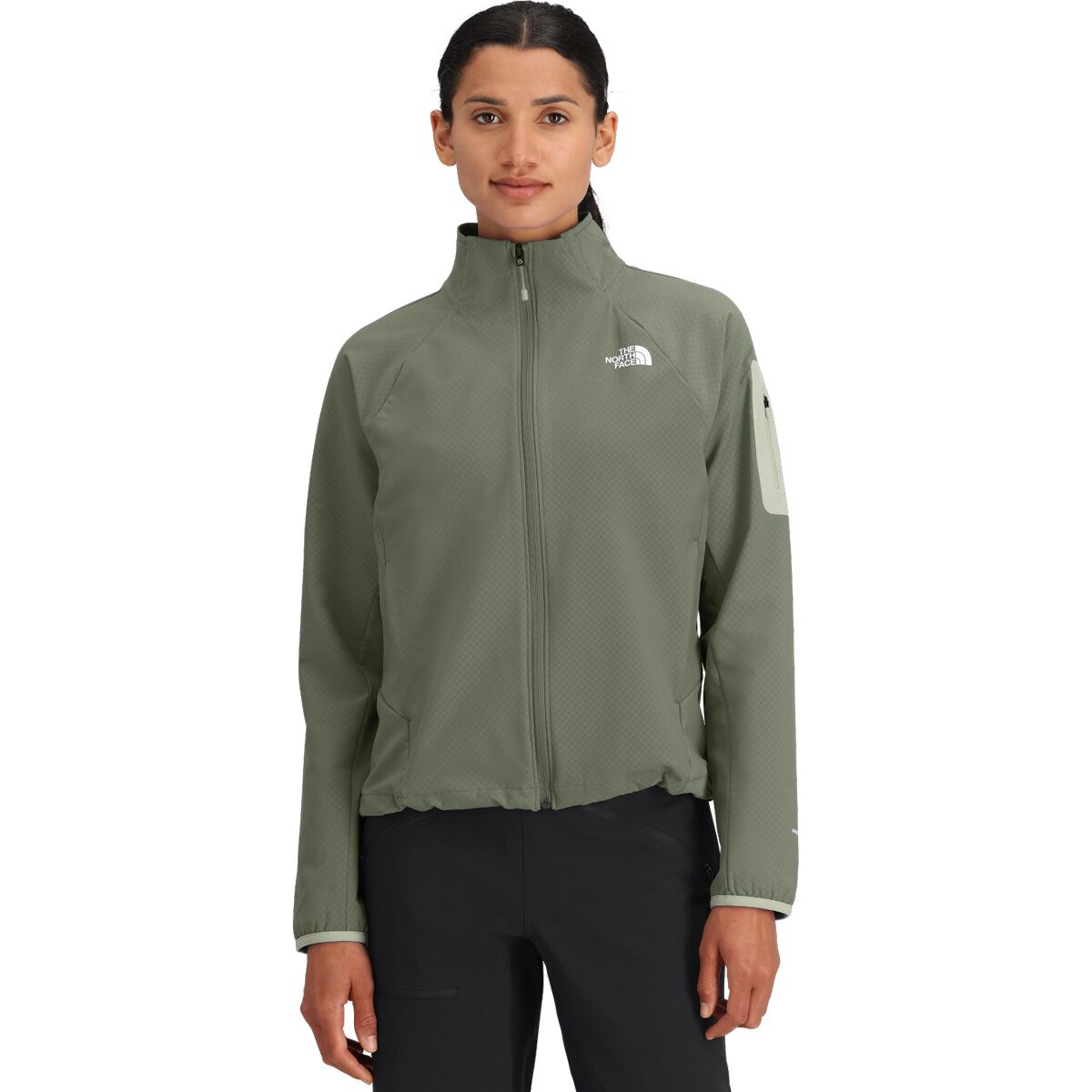 Image of The North Face Tek Approach Jacket - Women's Bark Mist/Slate Moss, XXL