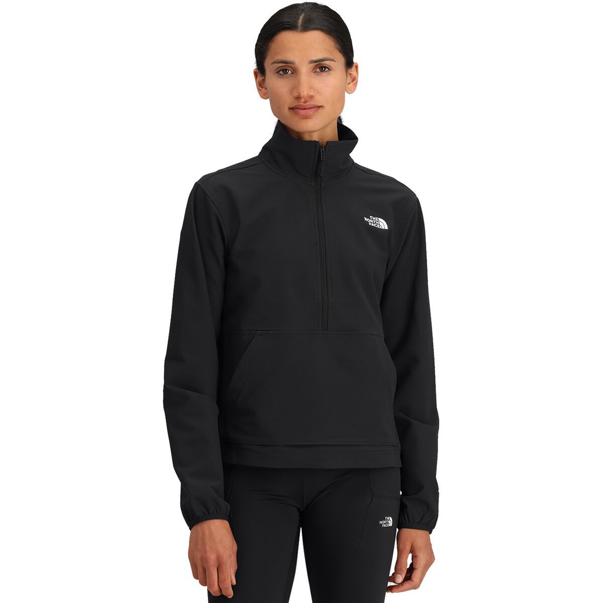 Image of The North Face Willow Stretch 1/2-Zip Jacket - Women's TNF Black/NPF, M