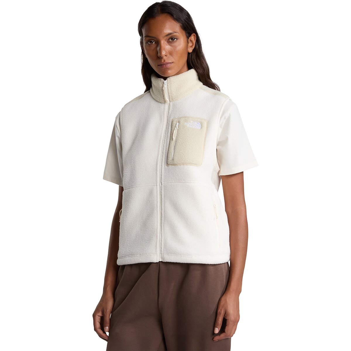 Image of The North Face Yumiori Vest - Women's White Dune/Desert Stone, M