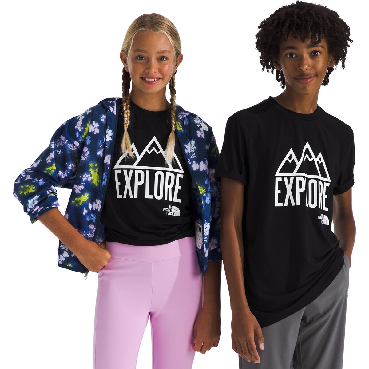 The North Face The North Face Adventure Short-Sleeve Graphic T-Shirt - Kids' TNF Black, M