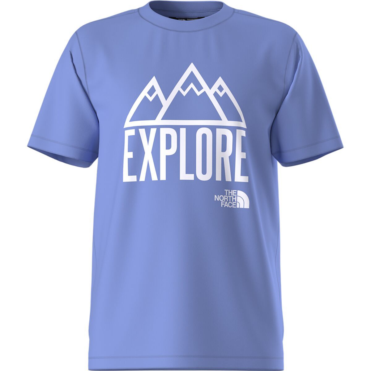 Image of The North Face Adventure Short-Sleeve Graphic T-Shirt - Kids' Virtual Blue, XL