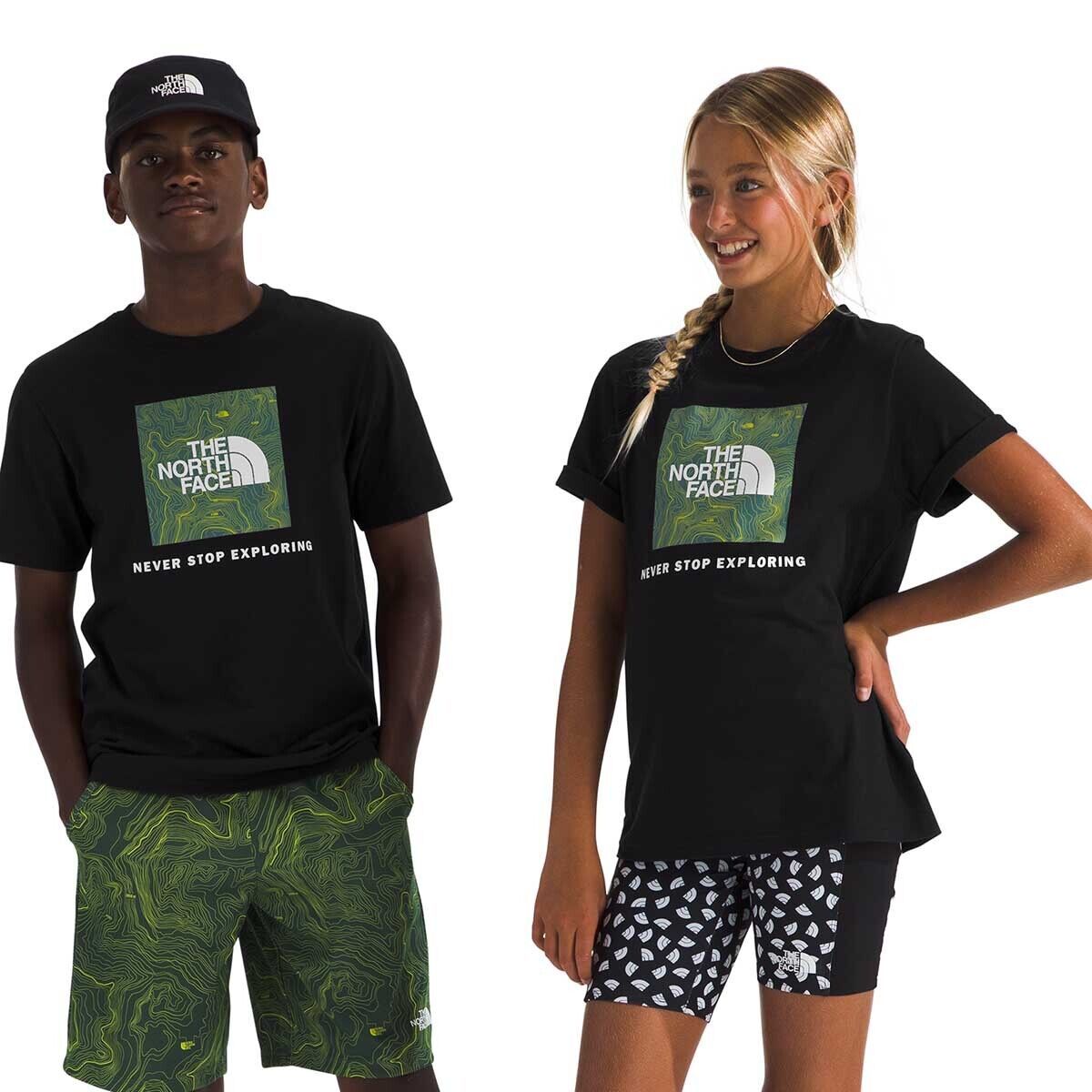 The North Face Box NSE Short-Sleeve T-Shirt - Kids' TNF Black, XS