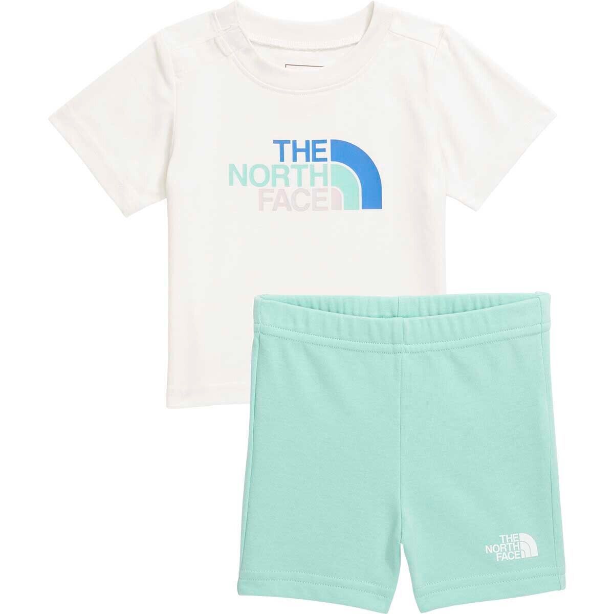 Image of The North Face Graphic Cotton Summer Set - Infants' White Dune/Bright Foam, 18M