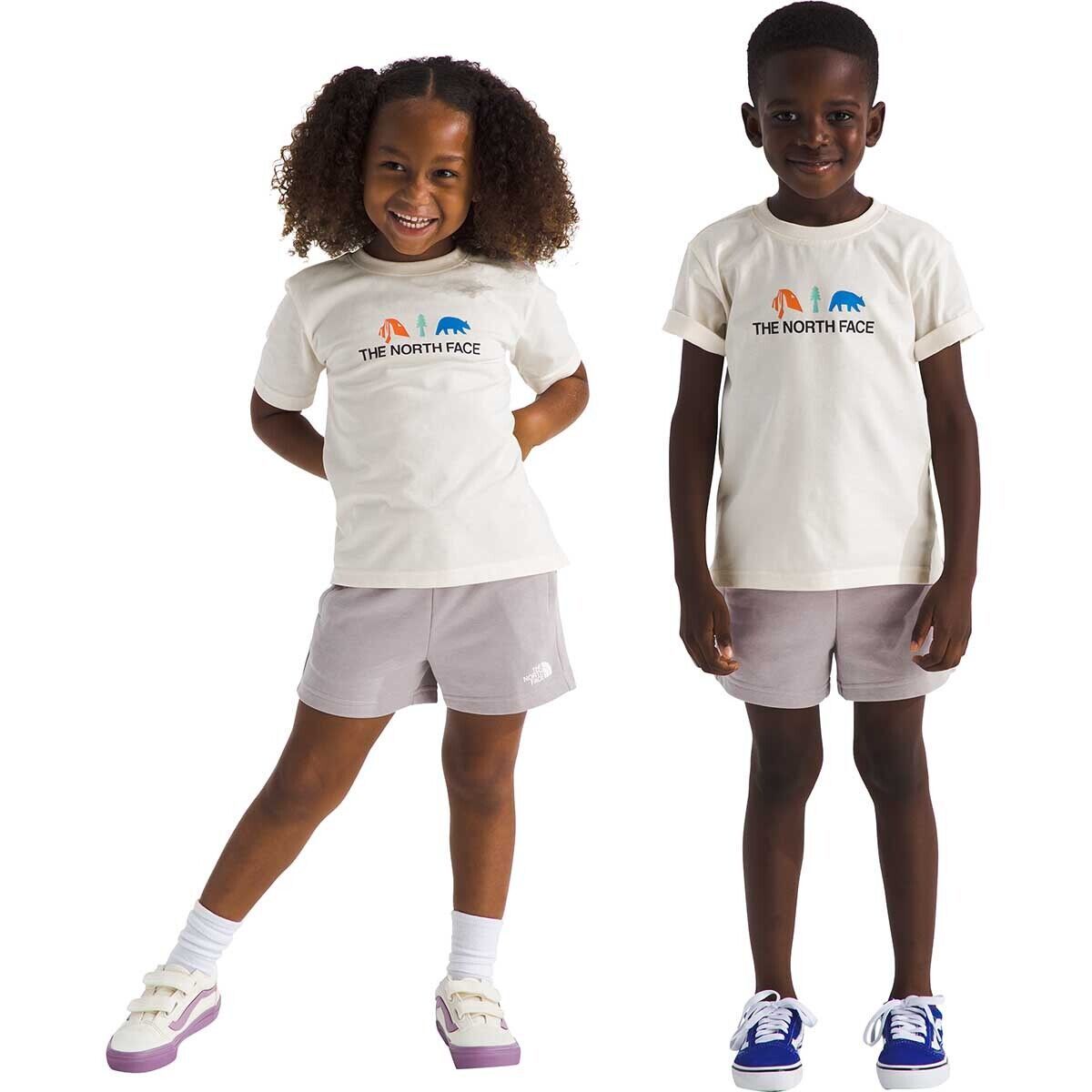 The North Face Graphic Cotton Summer Set - Toddlers' White Dune/Moonstone Grey, 4T