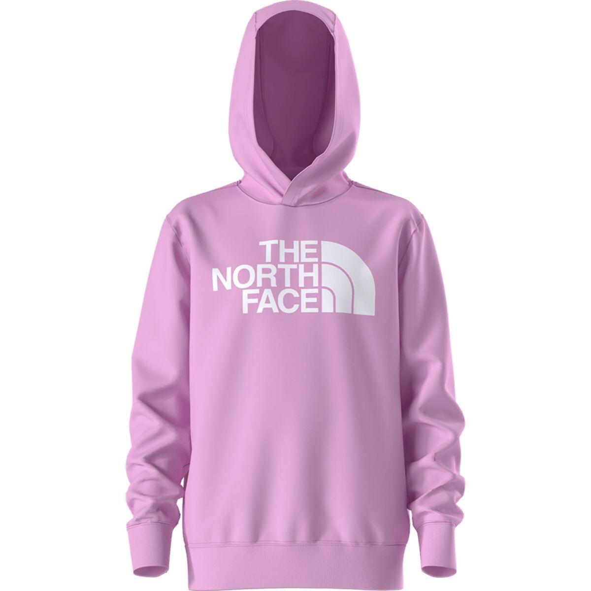 Image of The North Face Half Dome Pullover Hoodie - Kids' Cyber Pink, S
