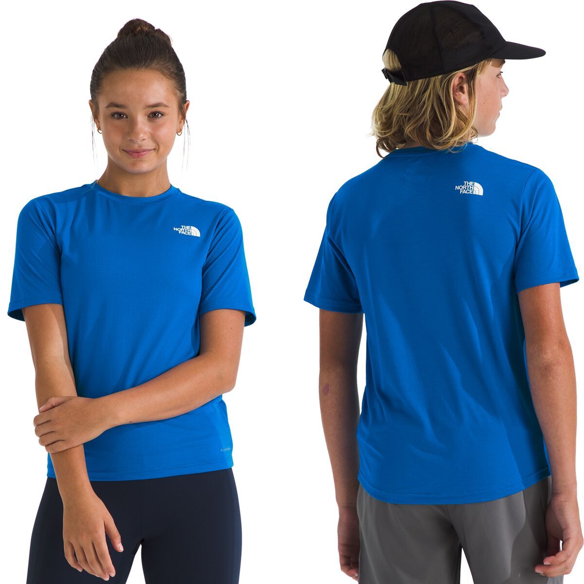 Image of The North Face New 24/7 Short-Sleeve T-Shirt - Kids' Hero Blue, XXL