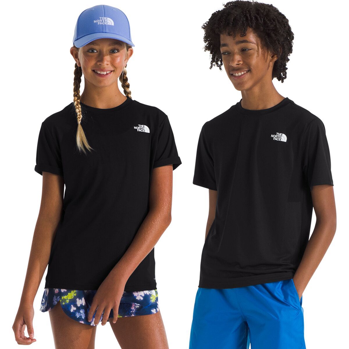 Image of The North Face New 24/7 Short-Sleeve T-Shirt - Kids' TNF Black, XS