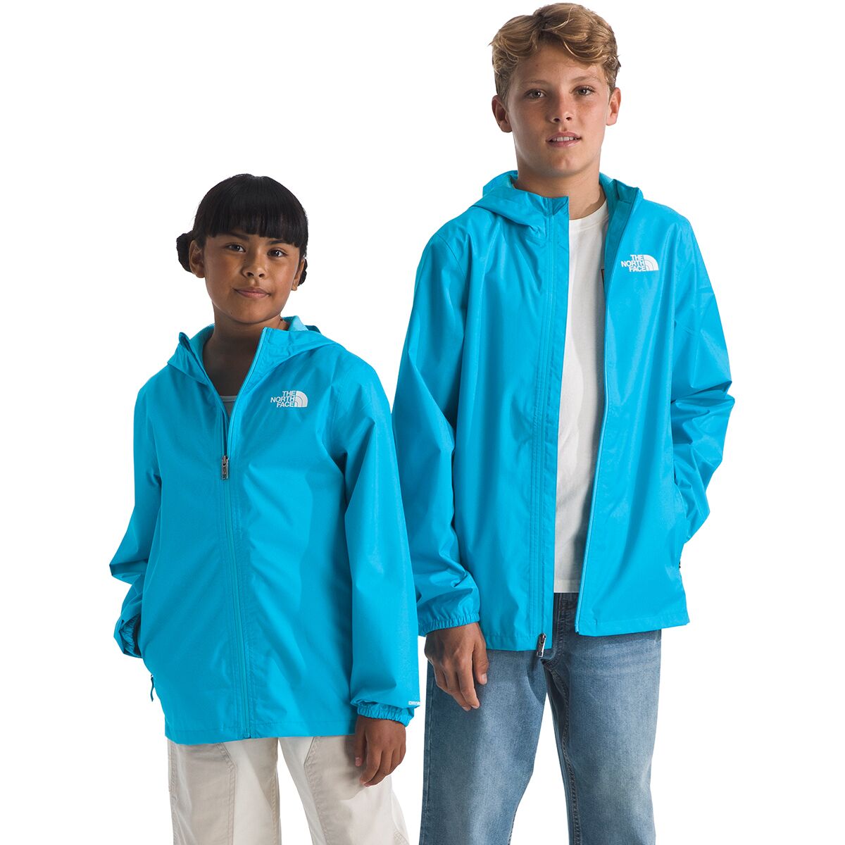 Image of The North Face Zipline Rain Jacket - Kids' Meridian Blue, L