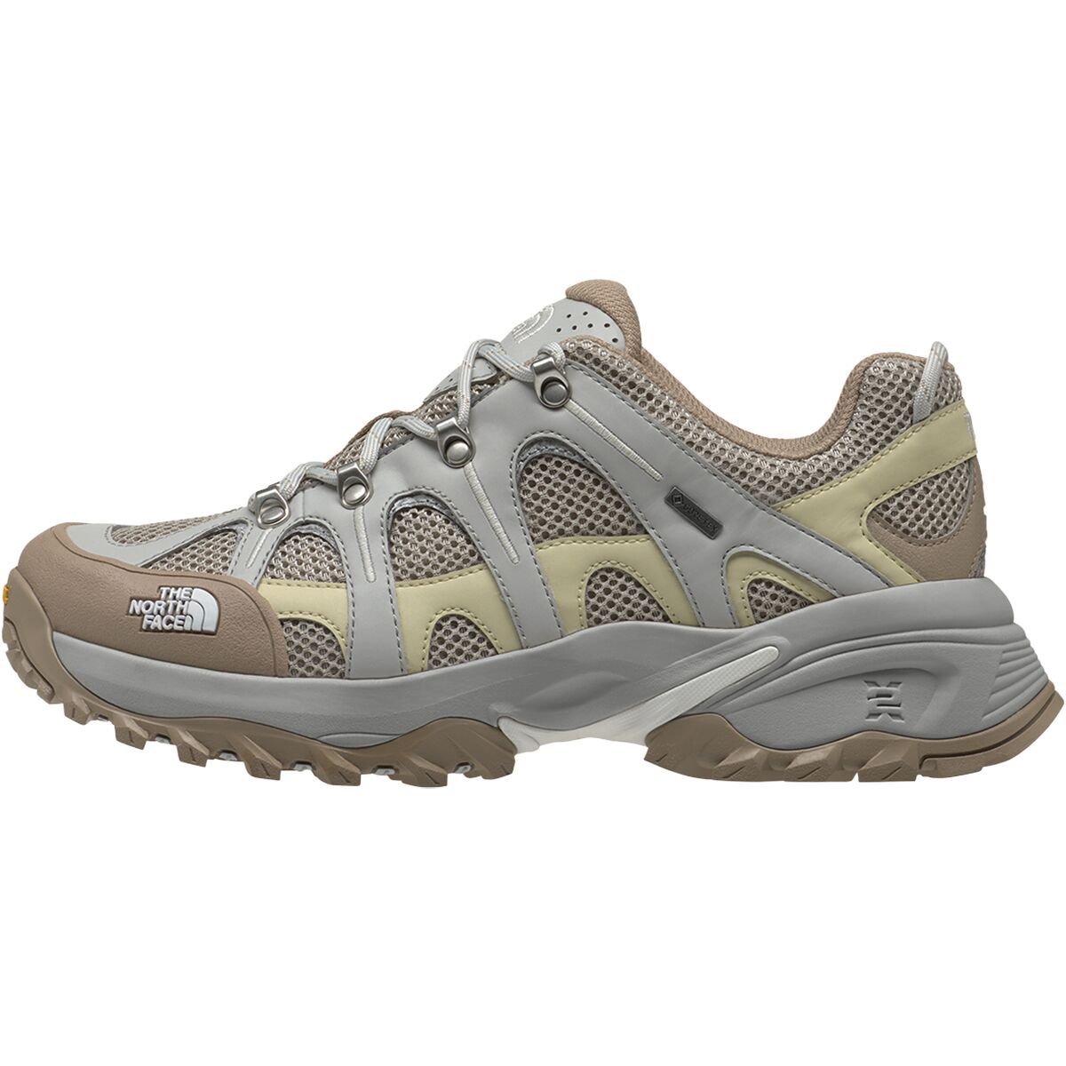 Image of The North Face Hedgehog 06 RVST Gore-Tex Hiking Shoe High Rise Grey/White Aspa, Mens 6.5/Womens 8.0