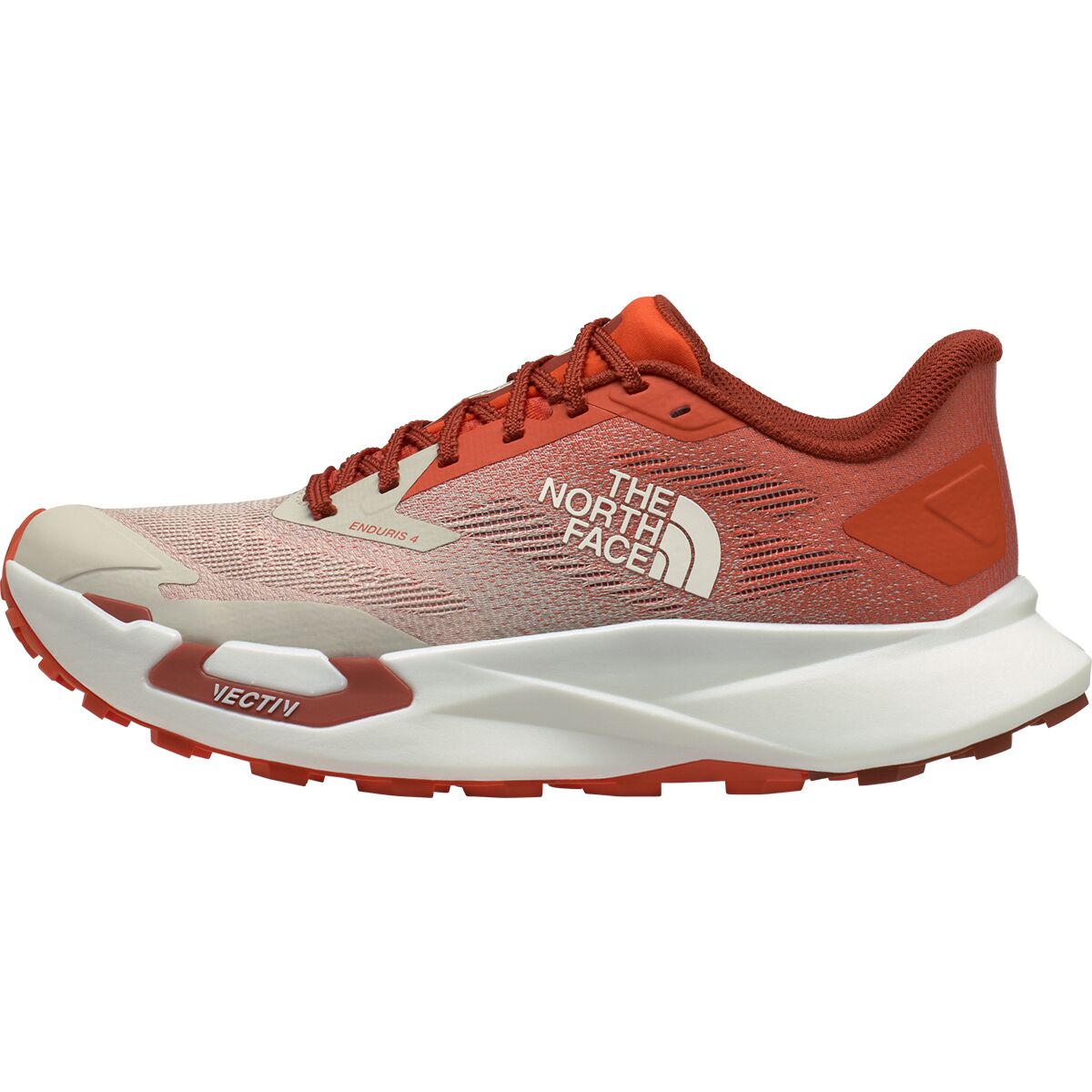 Image of The North Face Vectiv Enduris 4 Trail Running Shoe - Men's Lava Red/Calacatta, 10.0