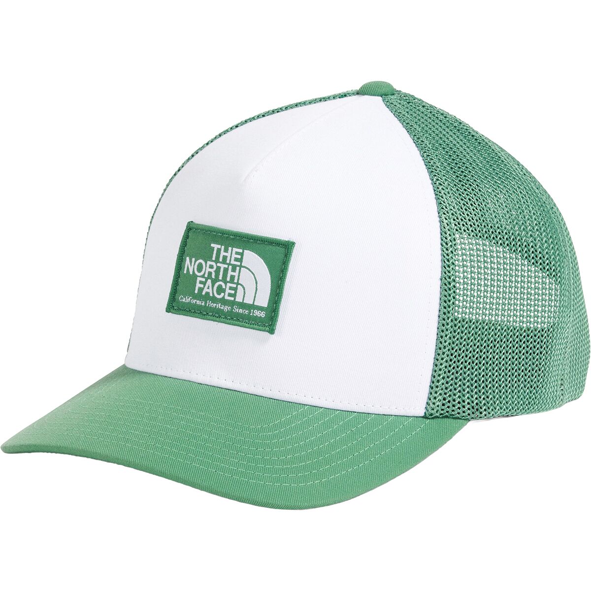 Image of The North Face Keep It Patched Trucker Hat Dimmed Algae/TNF White, One Size