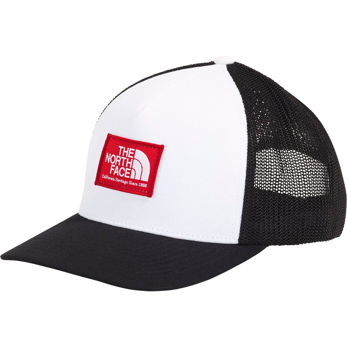 Image of The North Face Keep It Patched Trucker Hat TNF Black/Horizon Red/TNF White, One Size