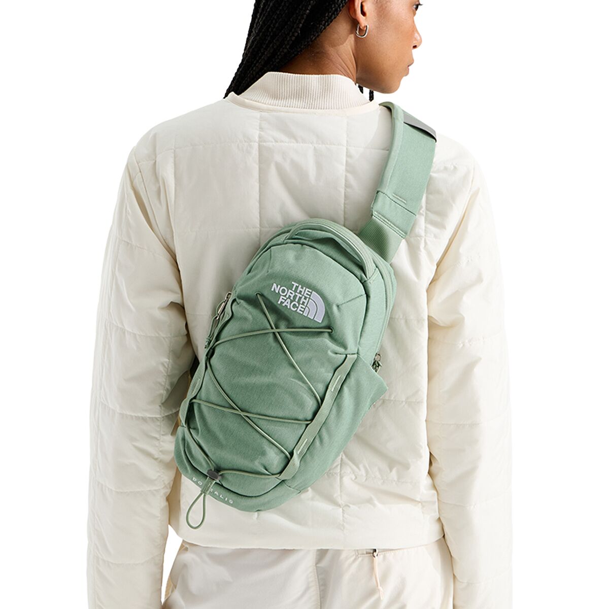 Image of The North Face Borealis Sling Bag Slate Moss Dark Heather/Slate Moss, One Size