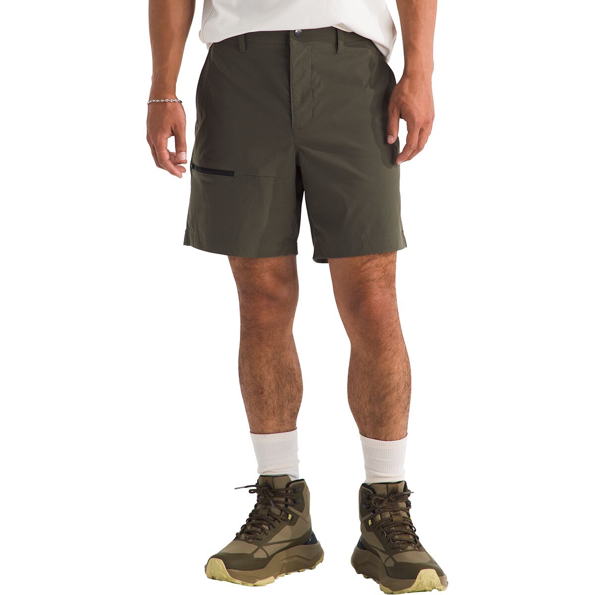 Image of The North Face Basin 7in Short - Men's New Taupe Green, 36/Reg