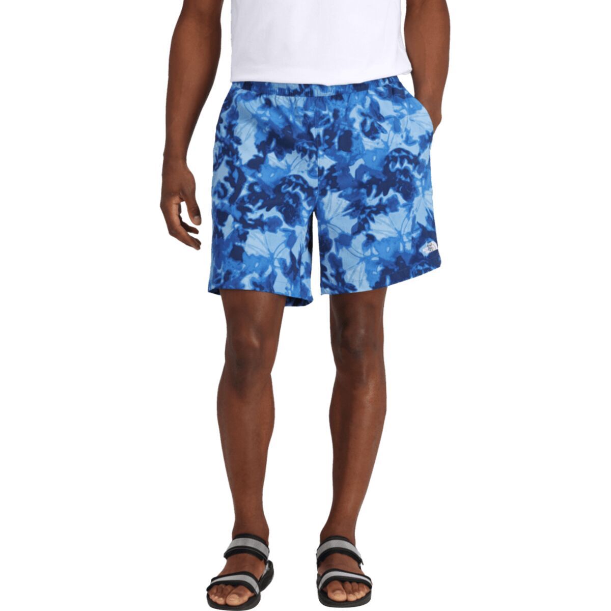 Image of The North Face Class V Pathfinder Pull-On 7in Short - Men's Hero Blue Lux Print, L/Reg
