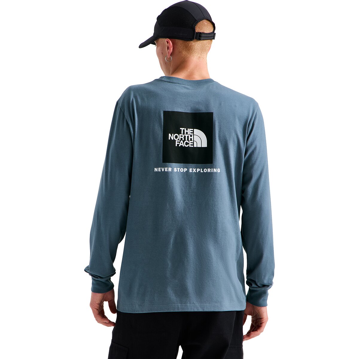 Image of The North Face Evolution Box NSE Long-Sleeve T-Shirt - Men's Granite Grey, S