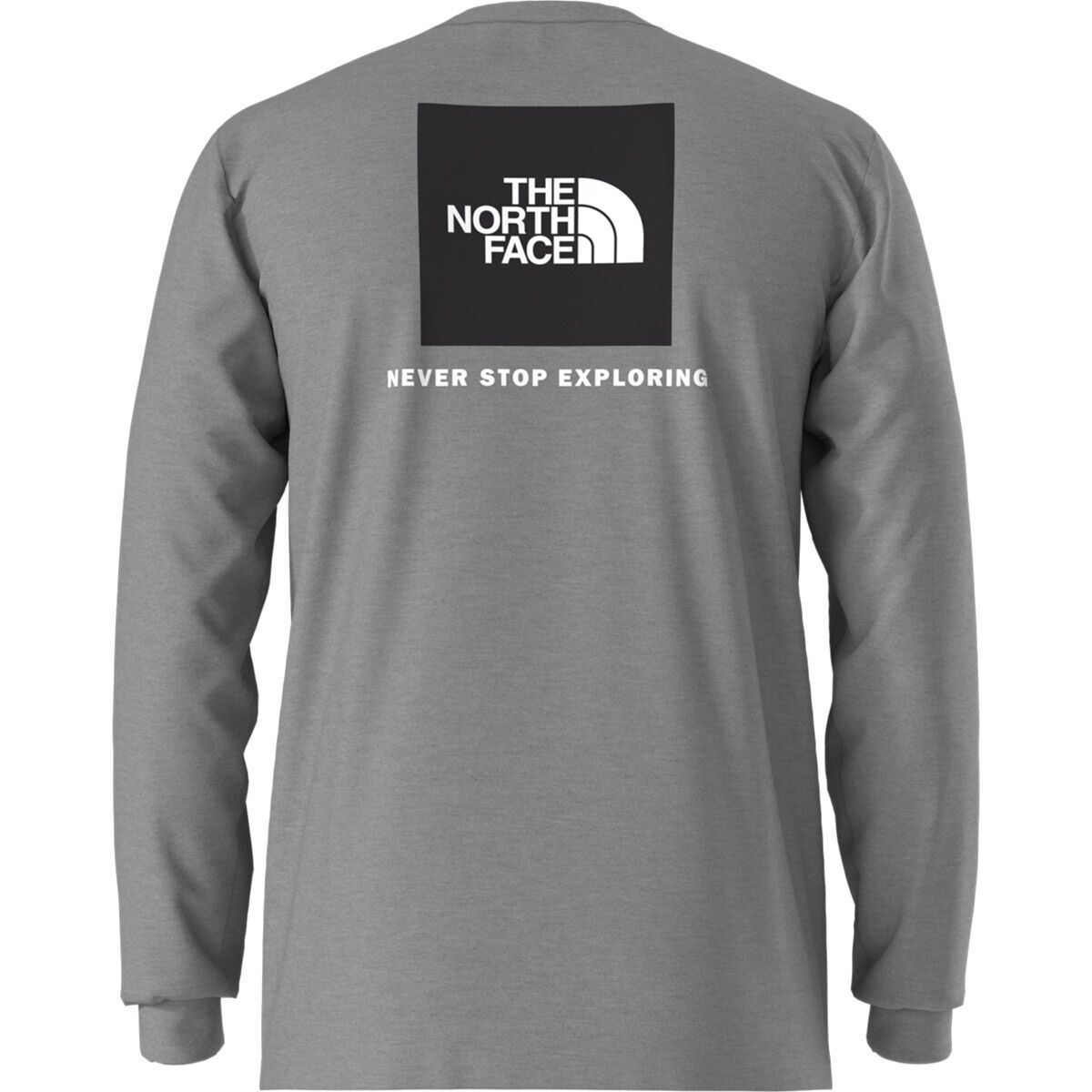 Image of The North Face Evolution Box NSE Long-Sleeve T-Shirt - Men's TNF Mid Grey Heather, S