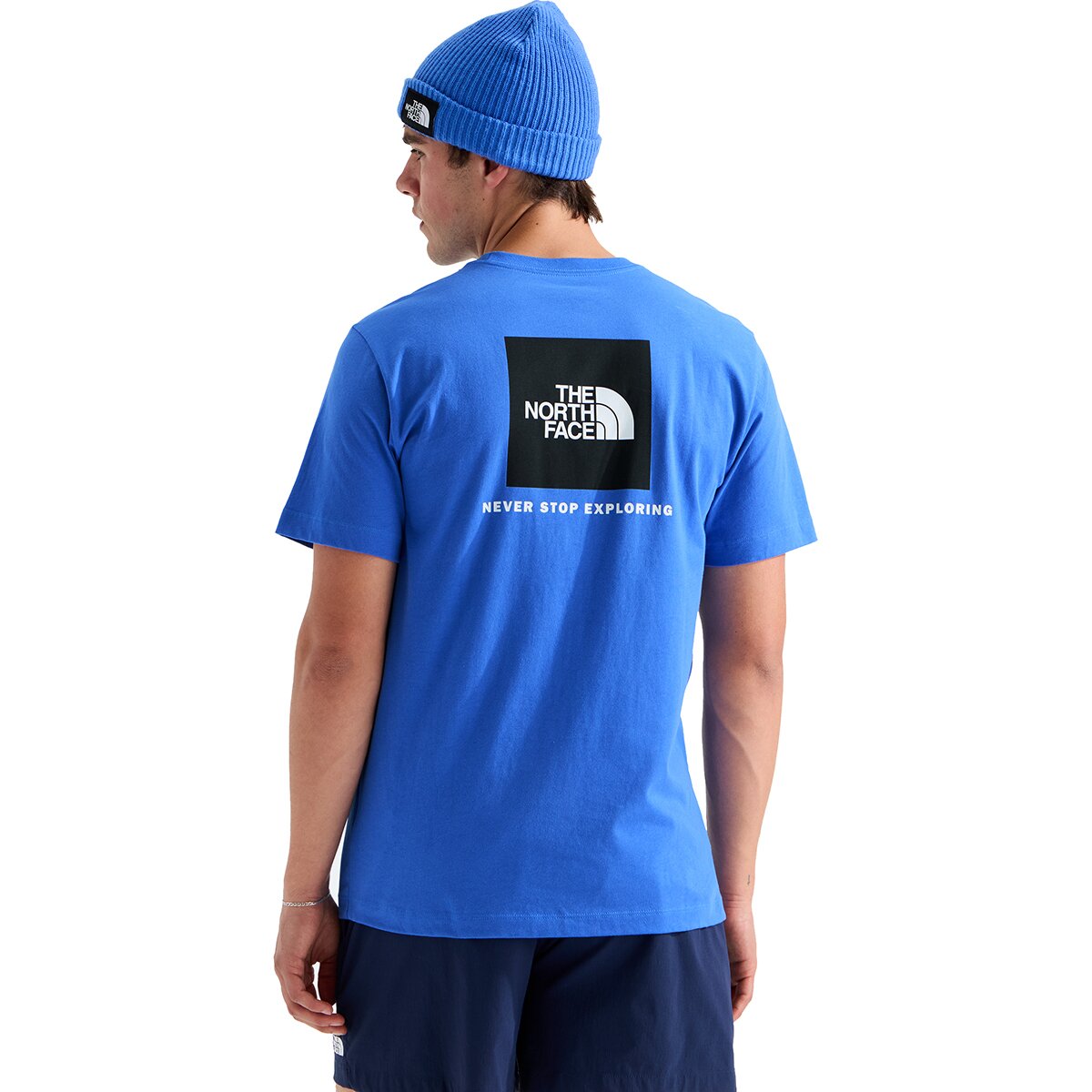 Image of The North Face Evolution Box NSE Short-Sleeve T-Shirt - Men's Active Blue, M