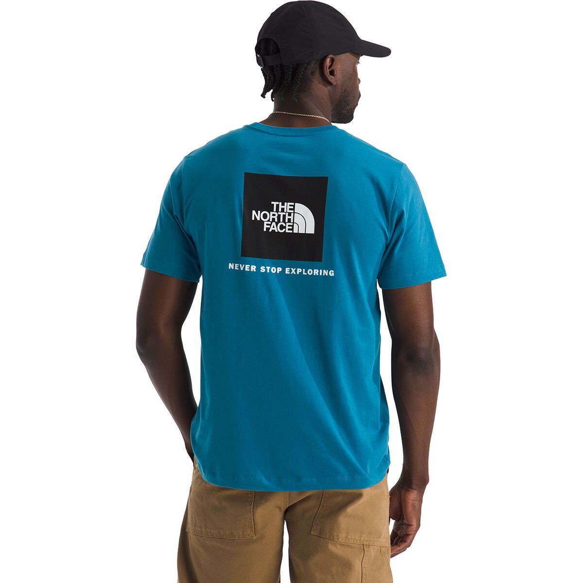 Image of The North Face Evolution Box NSE Short-Sleeve T-Shirt - Men's Dusk Blue, L