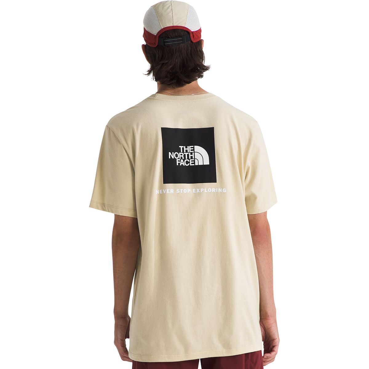 Image of The North Face Evolution Box NSE Short-Sleeve T-Shirt - Men's Gravel, M