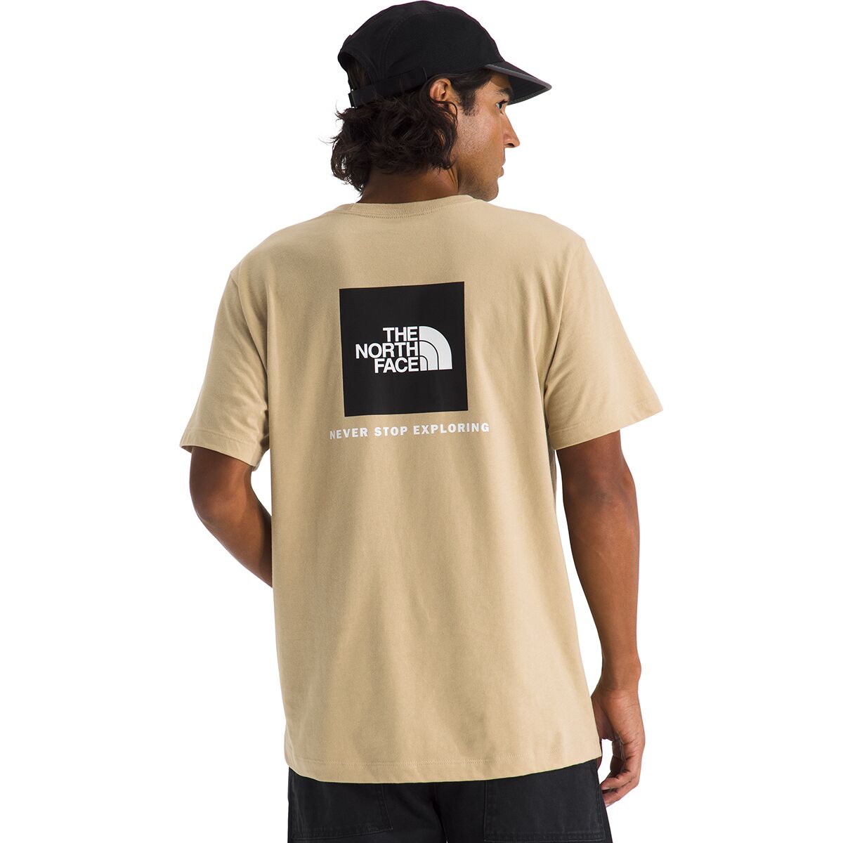 Image of The North Face Evolution Box NSE Short-Sleeve T-Shirt - Men's Khaki Stone, XL