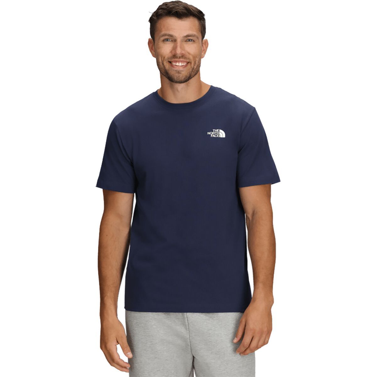 Image of The North Face Evolution Box NSE Short-Sleeve T-Shirt - Men's Summit Navy, S