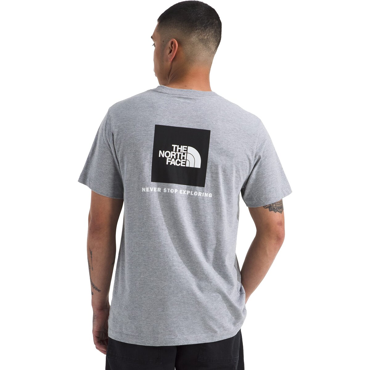 Image of The North Face Evolution Box NSE Short-Sleeve T-Shirt - Men's TNF Pale Grey Heather, XL
