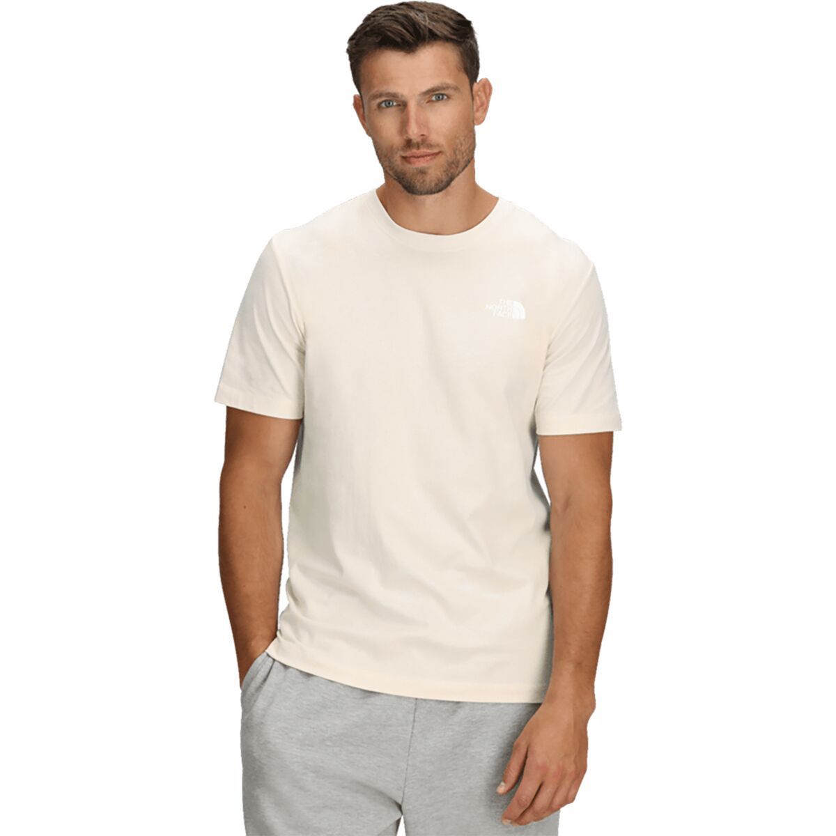 Image of The North Face Evolution Box NSE Short-Sleeve T-Shirt - Men's White Dune, XL